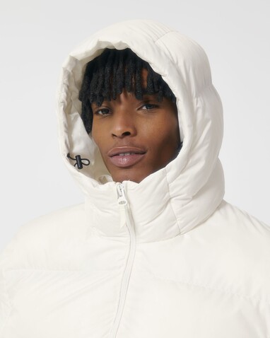 Puffer - Die Oversized Unisex-Steppjacke - Off White - XS bedrucken, Art.-Nr. STJU840C018XS