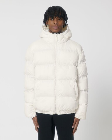 Puffer - Die Oversized Unisex-Steppjacke - Off White - XS bedrucken, Art.-Nr. STJU840C018XS