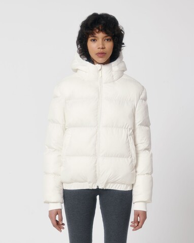 Puffer - Die Oversized Unisex-Steppjacke - Off White - XS bedrucken, Art.-Nr. STJU840C018XS