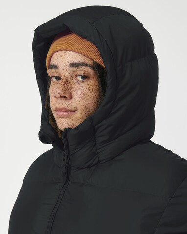 Puffer - Die Oversized Unisex-Steppjacke - Black - L bedrucken, Art.-Nr. STJU840C0021L