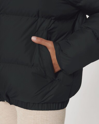 Puffer - Die Oversized Unisex-Steppjacke - Black - XS bedrucken, Art.-Nr. STJU840C002XS