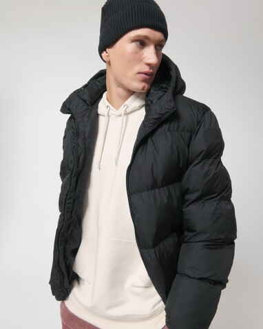 Puffer - Die Oversized Unisex-Steppjacke - Black - XXL bedrucken, Art.-Nr. STJU840C0022X