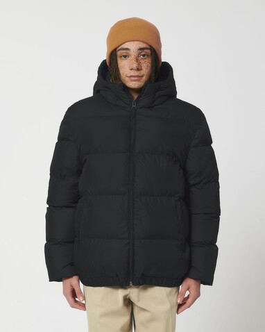 Puffer - Die Oversized Unisex-Steppjacke - Black - XXL bedrucken, Art.-Nr. STJU840C0022X
