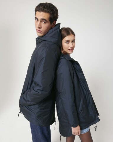 Padded Parker - Der Unisex-Parka wattiert - French Navy - S bedrucken, Art.-Nr. STJU841C7271S