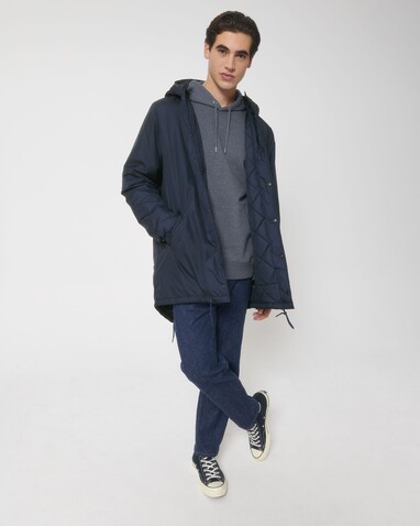 Padded Parker - Der Unisex-Parka wattiert - French Navy - S bedrucken, Art.-Nr. STJU841C7271S