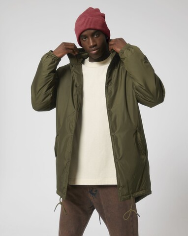 Padded Parker - British Khaki - XL bedrucken, Art.-Nr. STJU841C0081X