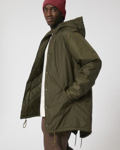 Padded Parker - British Khaki - XS bedrucken, Art.-Nr. STJU841C008XS