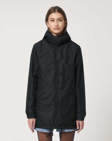 Padded Parker - Black - XXL bedrucken, Art.-Nr. STJU841C0022X