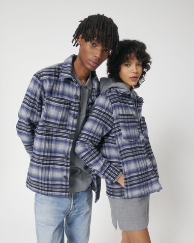 River Check - Worker Blue Check - XL bedrucken, Art.-Nr. STJU950C0931X