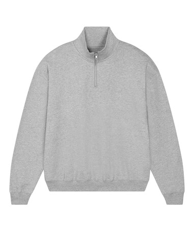 Miller Dry - Das Boxy Unisex-Sweatshirt mit kurzem Reißverschluss und trockenem Griff - Heather Grey - S bedrucken, Art.-Nr. STSU795C2501S Miller Dry - Das Boxy Unisex-Sweatshirt mit kurzem Reißverschluss und trockenem Griff - Heather Grey - S bedrucken, Art.-Nr. STSU795C2501S