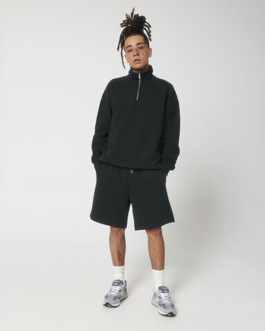 Miller Dry - Das Boxy Unisex-Sweatshirt mit kurzem Reißverschluss und trockenem Griff - Black - M bedrucken, Art.-Nr. STSU795C0021M