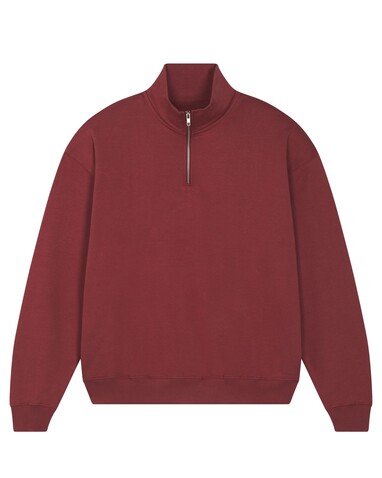 Miller Dry - Das Boxy Unisex-Sweatshirt mit kurzem Reißverschluss und trockenem Griff - Red Earth - L bedrucken, Art.-Nr. STSU795C0861L Miller Dry - Das Boxy Unisex-Sweatshirt mit kurzem Reißverschluss und trockenem Griff - Red Earth - L bedrucken, Art.-Nr. STSU795C0861L
