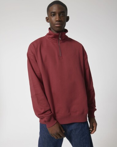 Miller Dry - Das Boxy Unisex-Sweatshirt mit kurzem Reißverschluss und trockenem Griff - Red Earth - L bedrucken, Art.-Nr. STSU795C0861L Miller Dry - Das Boxy Unisex-Sweatshirt mit kurzem Reißverschluss und trockenem Griff - Red Earth - L bedrucken, Art.-Nr. STSU795C0861L