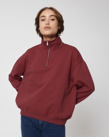 Miller Dry - Das Boxy Unisex-Sweatshirt mit kurzem Reißverschluss und trockenem Griff - Red Earth - XL bedrucken, Art.-Nr. STSU795C0861X Miller Dry - Das Boxy Unisex-Sweatshirt mit kurzem Reißverschluss und trockenem Griff - Red Earth - XL bedrucken, Art.-Nr. STSU795C0861X