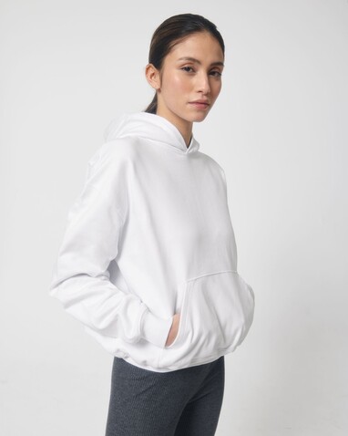 Cooper Dry - Der Boxy Unisex-Hoodie mit trockenem Griff - White - XS bedrucken, Art.-Nr. STSU797C001XS