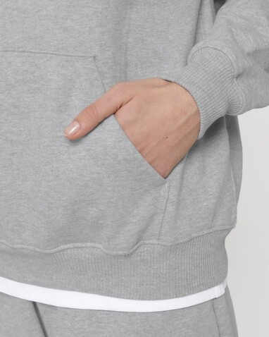 Cooper Dry - Der Boxy Unisex-Hoodie mit trockenem Griff - Heather Grey - M bedrucken, Art.-Nr. STSU797C2501M
