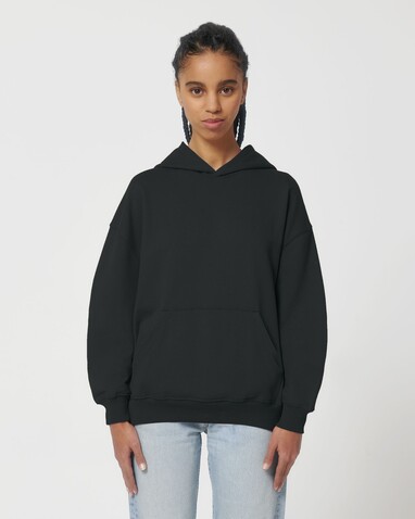 Cooper Dry - Der Boxy Unisex-Hoodie mit trockenem Griff - Black - 3XL bedrucken, Art.-Nr. STSU797C0023X