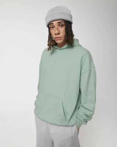 Cooper Dry - Der Boxy Unisex-Hoodie mit trockenem Griff - Aloe - XL bedrucken, Art.-Nr. STSU797C0891X