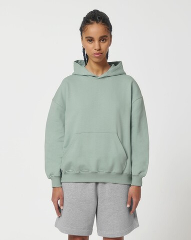 Cooper Dry - Der Boxy Unisex-Hoodie mit trockenem Griff - Aloe - XL bedrucken, Art.-Nr. STSU797C0891X