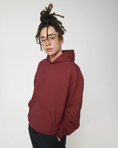 Cooper Dry - Der Boxy Unisex-Hoodie mit trockenem Griff - Red Earth - XXS bedrucken, Art.-Nr. STSU797C0862S