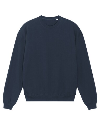Ledger Dry - Kastiges Unisex-Rundhals-Sweatshirt mit trockener Haptik - French Navy - 3XL bedrucken, Art.-Nr. STSU798C7273X