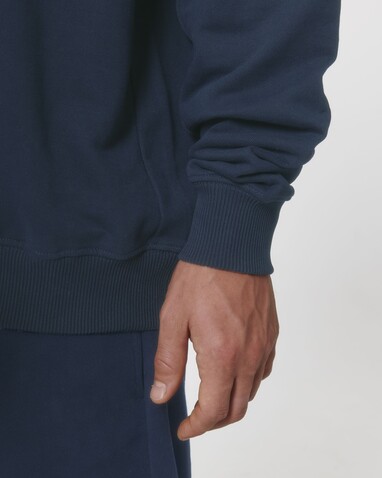 Ledger Dry - Kastiges Unisex-Rundhals-Sweatshirt mit trockener Haptik - French Navy - 3XL bedrucken, Art.-Nr. STSU798C7273X