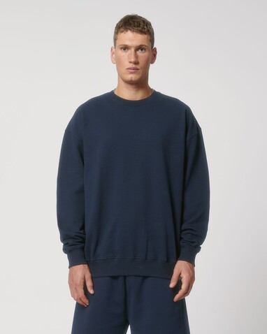 Ledger Dry - Das Boxy Rundhals-Unisex-Sweatshirt mit trockenem Griff - French Navy - 3XL bedrucken, Art.-Nr. STSU798C7273X