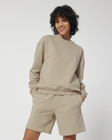 Ledger Dry - Das Boxy Rundhals-Unisex-Sweatshirt mit trockenem Griff - Desert Dust - L bedrucken, Art.-Nr. STSU798C0281L