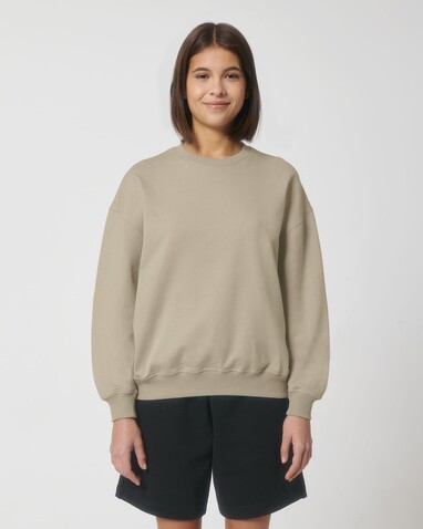 Ledger Dry - Das Boxy Rundhals-Unisex-Sweatshirt mit trockenem Griff - Desert Dust - XS bedrucken, Art.-Nr. STSU798C028XS