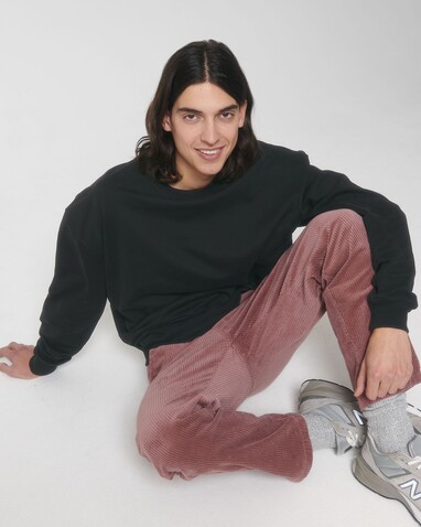 Ledger Dry - Das Boxy Rundhals-Unisex-Sweatshirt mit trockenem Griff - Black - XS bedrucken, Art.-Nr. STSU798C002XS