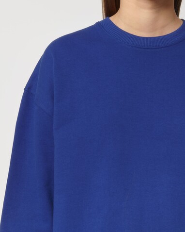 Ledger Dry - Das Boxy Rundhals-Unisex-Sweatshirt mit trockenem Griff - Worker Blue - 3XL bedrucken, Art.-Nr. STSU798C0883X