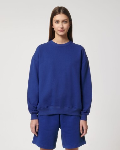 Ledger Dry - Das Boxy Rundhals-Unisex-Sweatshirt mit trockenem Griff - Worker Blue - 3XL bedrucken, Art.-Nr. STSU798C0883X