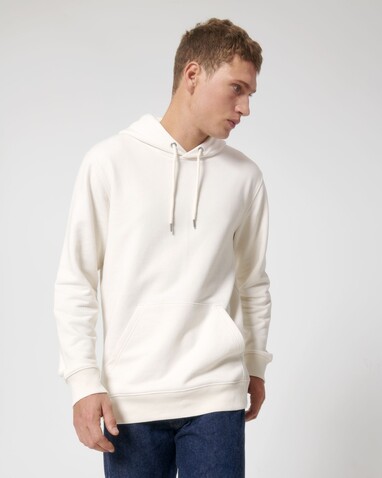 RE-Cruiser - Der Unisex-Hoodie mit trockenem Griff aus recycelter Baumwolle - RE-White - M bedrucken, Art.-Nr. STSU800C6021M
