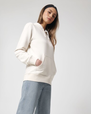 RE-Cruiser - Der Unisex-Hoodie mit trockenem Griff aus recycelter Baumwolle - RE-White - XS bedrucken, Art.-Nr. STSU800C602XS