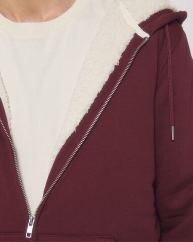 Hygger Sherpa - Der Unisex-Zip-Hoodie mit Sherpa-Futter - Burgundy - XXS bedrucken, Art.-Nr. STSU956C2442S
