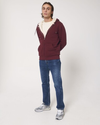 Hygger Sherpa - Der Unisex-Zip-Hoodie mit Sherpa-Futter - Burgundy - XXL bedrucken, Art.-Nr. STSU956C2442X Hygger Sherpa - Der Unisex-Zip-Hoodie mit Sherpa-Futter - Burgundy - XXL bedrucken, Art.-Nr. STSU956C2442X