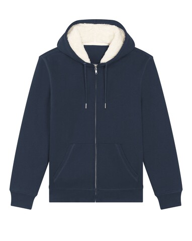 Hygger Sherpa - Der Unisex-Zip-Hoodie mit Sherpa-Futter - French Navy - XXS bedrucken, Art.-Nr. STSU956C7272S Hygger Sherpa - Der Unisex-Zip-Hoodie mit Sherpa-Futter - French Navy - XXS bedrucken, Art.-Nr. STSU956C7272S