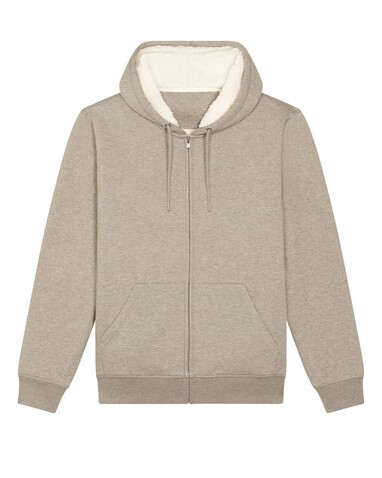 Hygger Sherpa - Der Unisex-Zip-Hoodie mit Sherpa-Futter - Heather Sand - M bedrucken, Art.-Nr. STSU956C5921M Hygger Sherpa - Der Unisex-Zip-Hoodie mit Sherpa-Futter - Heather Sand - M bedrucken, Art.-Nr. STSU956C5921M