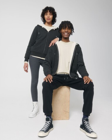 Hygger Sherpa - Dark Heather Grey - L bedrucken, Art.-Nr. STSU956C6511L