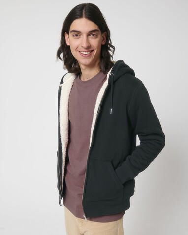 Hygger Sherpa - Der Unisex-Zip-Hoodie mit Sherpa-Futter - Black - M bedrucken, Art.-Nr. STSU956C0021M Hygger Sherpa - Der Unisex-Zip-Hoodie mit Sherpa-Futter - Black - M bedrucken, Art.-Nr. STSU956C0021M