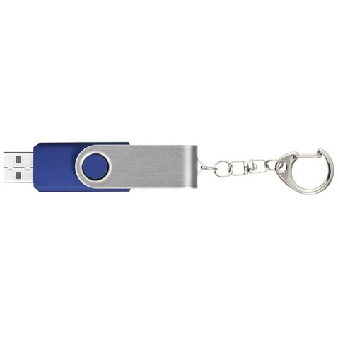 Rotate mit Schlüsselanhänger USB-Stick, blau, 1GB bedrucken, Art.-Nr. 1Z40002D