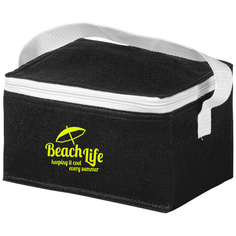 Spectrum Kühltasche für 6 Dosen 4L, schwarz bedrucken, Art.-Nr. 10018207