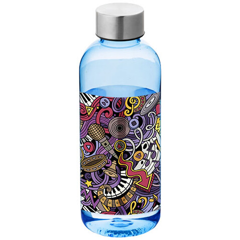 Spring 600 ml Trinkflasche, transparent blau bedrucken, Art.-Nr. 10028902