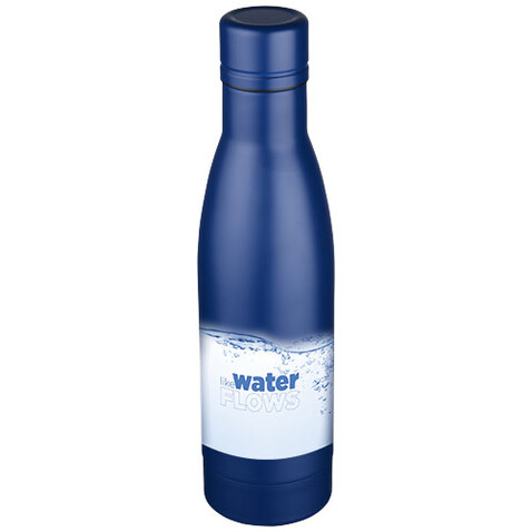 Vasa 500 ml Kupfer-Vakuum Isolierflasche, blau bedrucken, Art.-Nr. 10049404