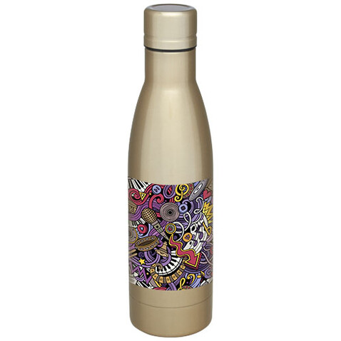 Vasa 500 ml Kupfer-Vakuum Isolierflasche, gold bedrucken, Art.-Nr. 10049414