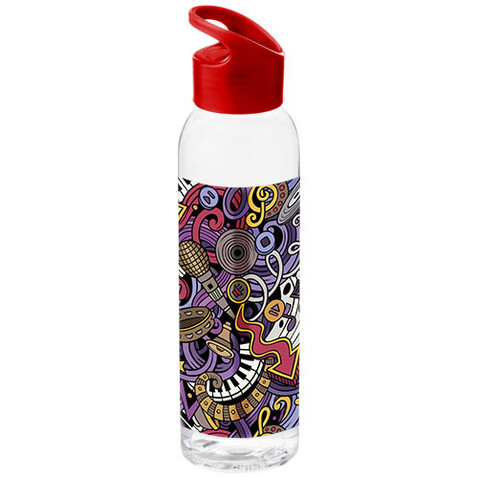 Sky 650 ml Tritan™ Colour-Pop Sportflasche, rot, transparent bedrucken, Art.-Nr. 10050802