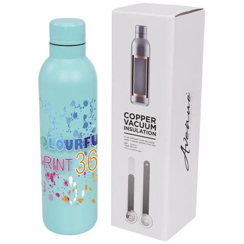 Thor 510 ml Kupfer-Vakuum Isolierflasche, mintgrün bedrucken, Art.-Nr. 10054906