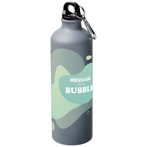 Oregon 770 ml matte Sportflasche mit Karabinerhaken, grau bedrucken, Art.-Nr. 10064002