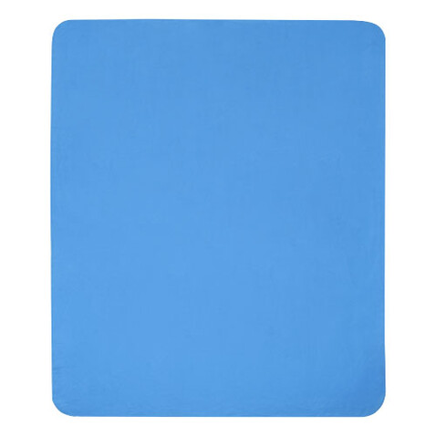 Willow GRS RPET Decke aus Polar Fleece, processblau bedrucken, Art.-Nr. 11319052