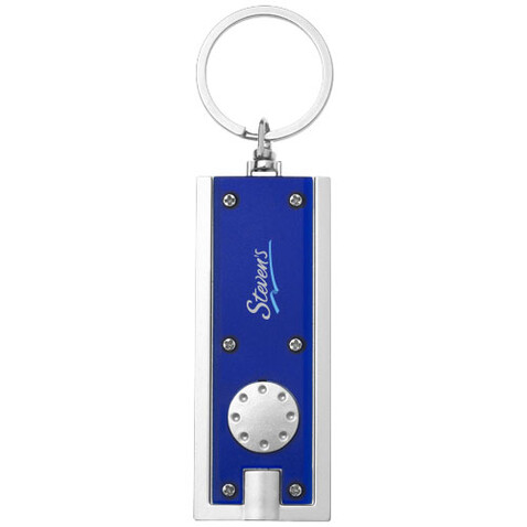 Castor LED-Schlüssellicht, blau, silber bedrucken, Art.-Nr. 11801200